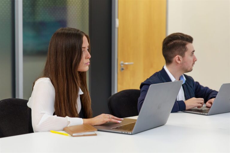 The eseyo team at their desks in Brentwood